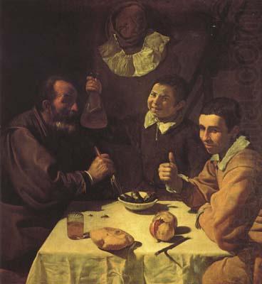 Diego Velazquez Trois Hommes a table (df02) china oil painting image